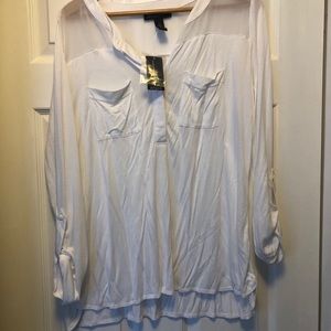 INC White Blouse NWT